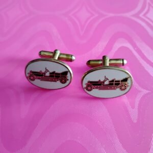 white enamel Cufflinks